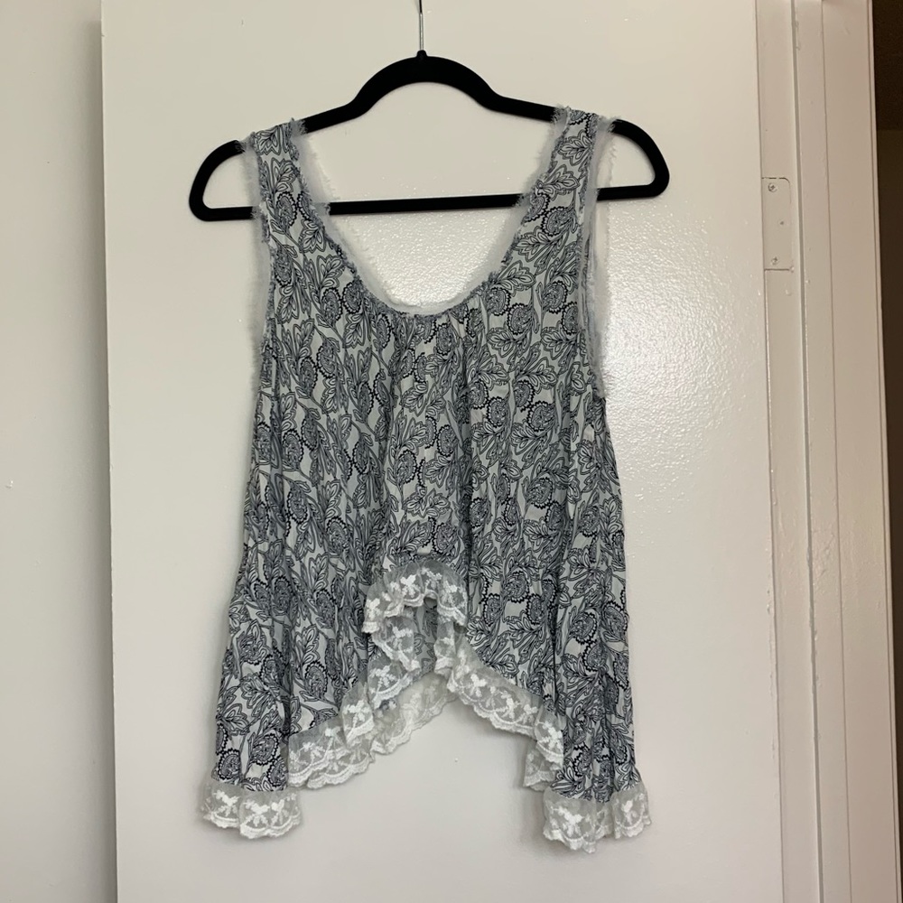 Black and white lace Altar’d State Top
